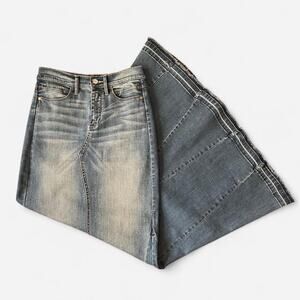 Early 2000s bebe maxi flared skirt